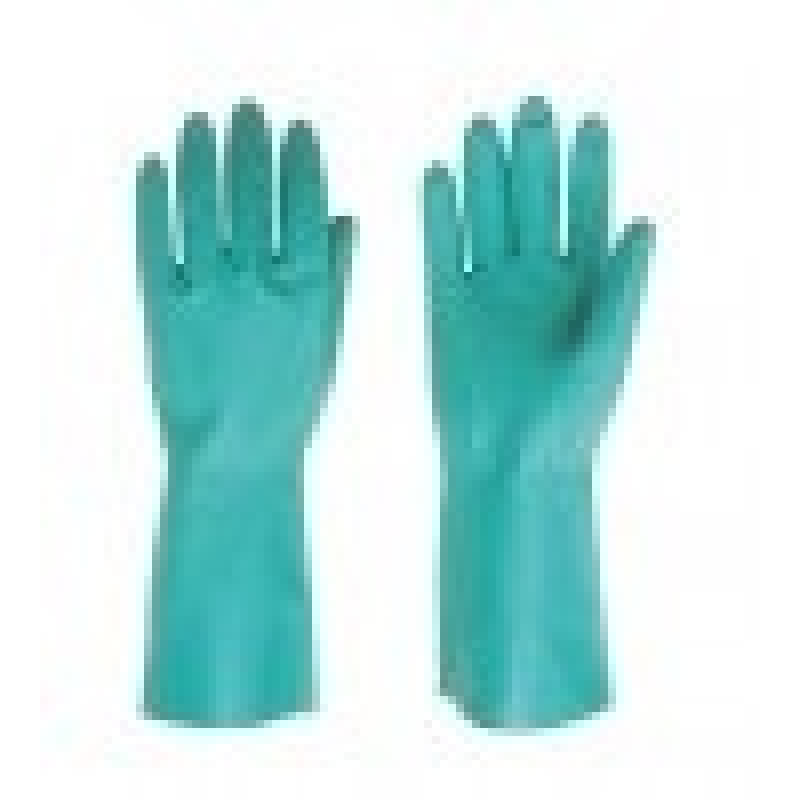 Nitril cimdi, "Super Nitrile", 33cm, zaļi, 400mik, (S), (pāris)