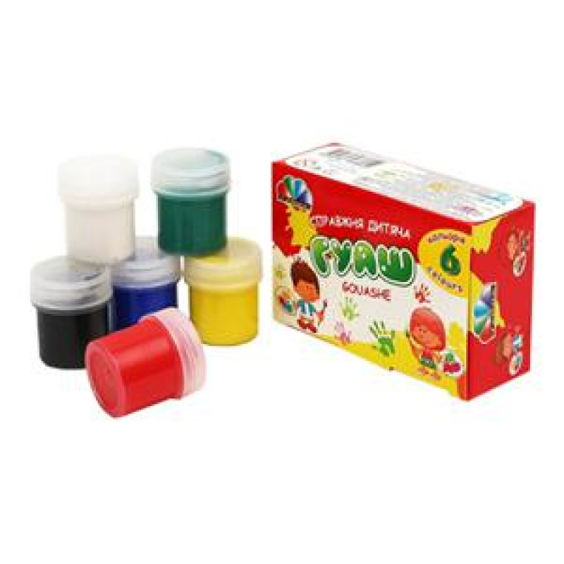 Krāsas guašas, 6 krāsas, UA Gamma