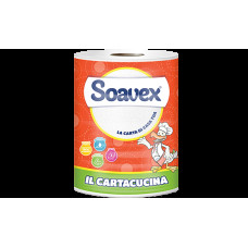 Virtuves dvielis rullis, SOAVEX IL Cartacucina, celuloze, 3-kārt., 25 m, 110 loksnes, d.-
