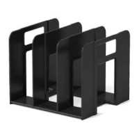 Sadalītājs dokumentiem ar 3 nodalījumiem, melns