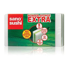 *Sūklis Sano MAGIC Extra tīrīšanai ar ūdeniˇ6gab.