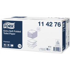 Tualetes papīrs TORK Premium loksnēs T3, 2-kārt, 252lok, 19x11cm ( 30 gab./iep)