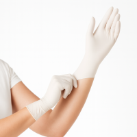 Sintētiskie cimdi, "Elastic", (S), balti, (100gab)