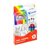 Krītiņi vaska 8 krāsas Fiorello