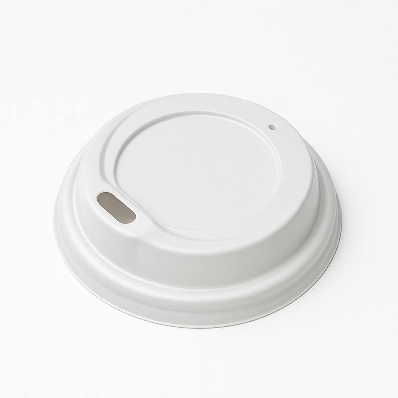 Vāciņš glāzēm 240ml, PS, 80mm, balts, 100gab. (netto svars 0,24kg)