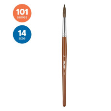 Otiņa 101 Nr.14 apaļa, kazas spalva + sintētiskie sari, MILAN