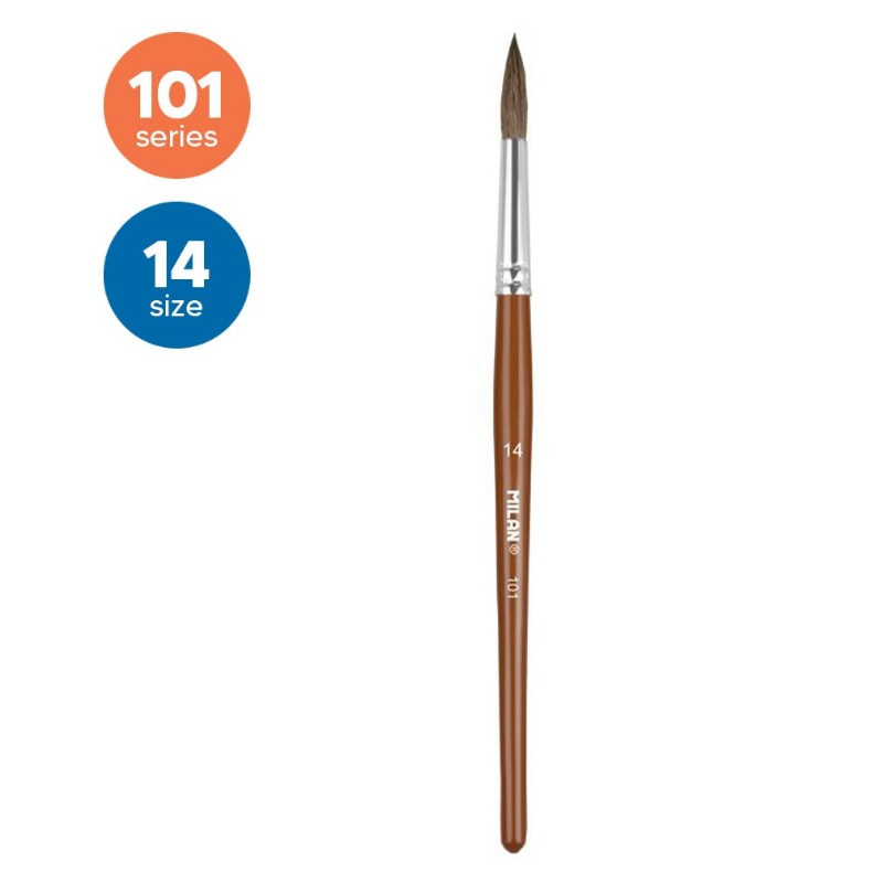 Otiņa 101 Nr.14 apaļa, kazas spalva + sintētiskie sari, MILAN