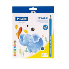 Zīmuļi krāsainie 12 krāsas MAXI Milan