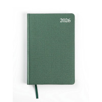 Dienasgrāmata A5 Standard zaļa 2026