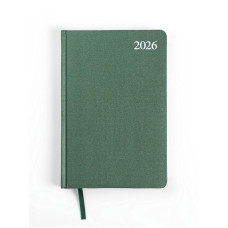 Dienasgrāmata A5 Standard zaļa 2026