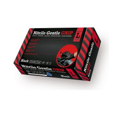Nitrila cimdi, "Gentle Grip", melni ,L, (50 gab), (10iep/kaste) 8,5 gr