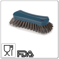 Detectable ergonomiska rokas birste, vidēji gari sari, liela, 23x10x5.5cm, t.zila