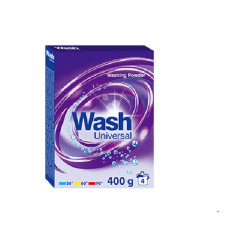 WASH veļas pulveris universal 400gr