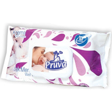 PRUVA mitrās salvetes ar krēmu BABY 72gb ( Izcelsmes valsts Turcija )