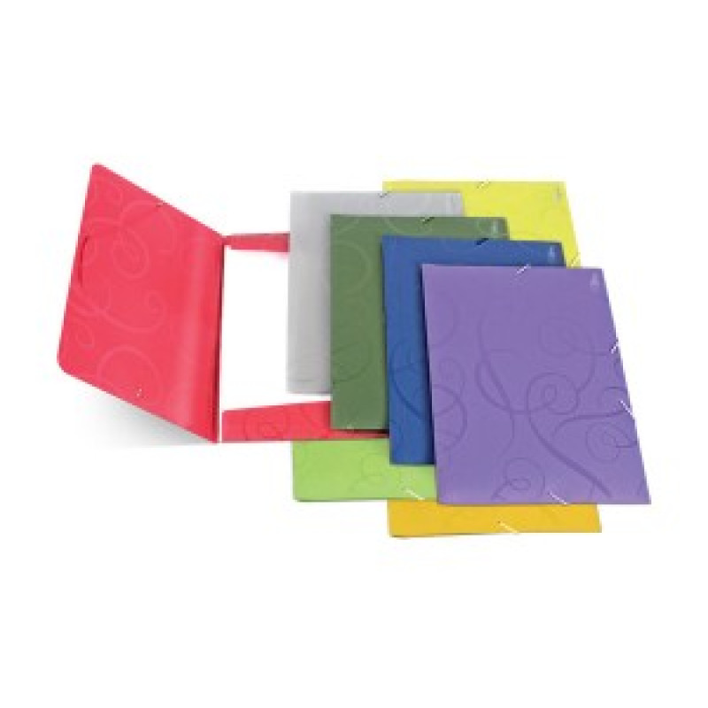 Mape ar gumiju BAROCCO A4 gaiši zaļa krāsā