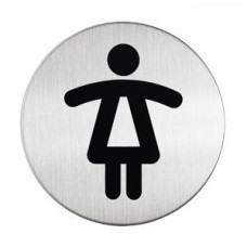 Norādes zīme SIEVIEŠU, D=83mm, no tērauda DURABLE