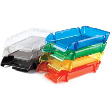 Plaukts A4 formāta dokumentiem FORPUS, caurspīdīgi dzeltens, no plastmasas