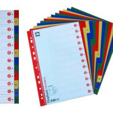 *Sadalītājs A4/1-12 krāsains ar numerāciju Elfen