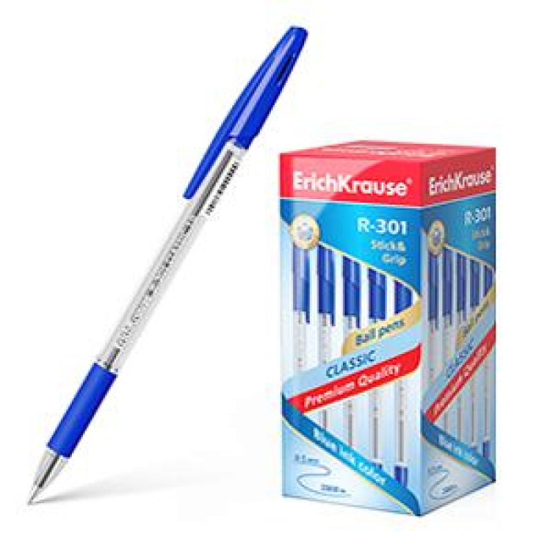 Pildspalva lodīšu R-301 Classic Stick&Grip ErichKrause, zila