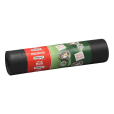 Atkritumu maisi 350L, 120x140cm, pelēki, 50my, LDPE, MERKANT, 5 gab/rul, 8 rul/kastē