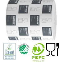 Dvieļi ruļļos System 2 slāņu, 160m, balti Katrin