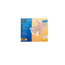 Cimdi LDPE POLYCLASSIC SOFT, caurspīdīgi, kartona