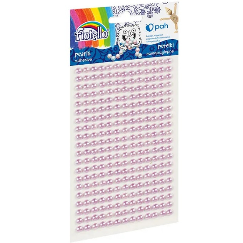 Pašlīmējošas pērlītes rozā krāsā d5mm 260gab.