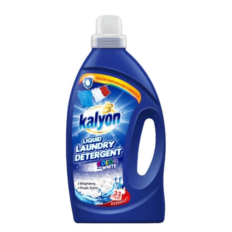 KALYON šķīdrs veļas pulveris COLOR &White 2310ml. ( Izcelsmes valsts Turcija )