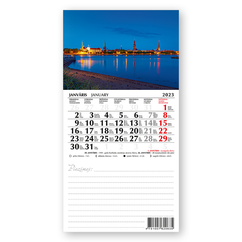 Kalendārs ar magnētu 2025g.