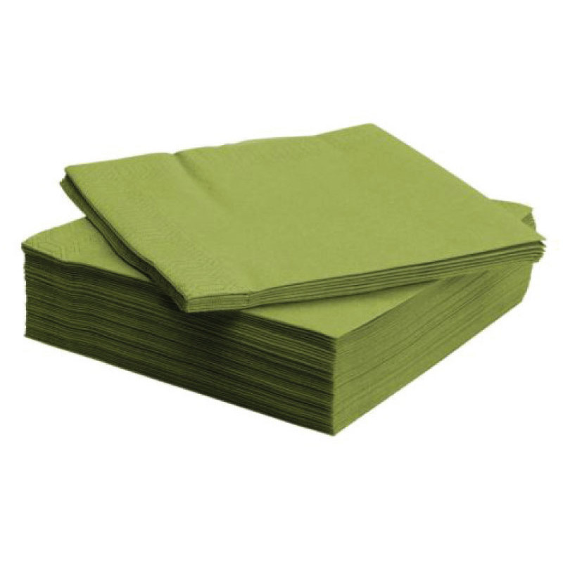 Papīra salvetes 33/3/250gb, pistāciju, (6iepak/kastē)