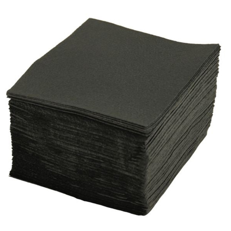 Papīra salvetes 33/3/250gb, melnas, (6iepak/kastē)