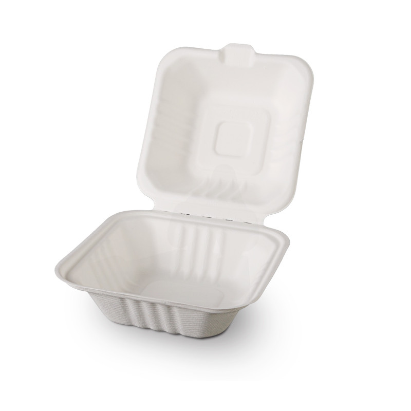 BIOBOX cukurniedru burgerkārba 15.2x15.3x7.7cm (125gab/iep)