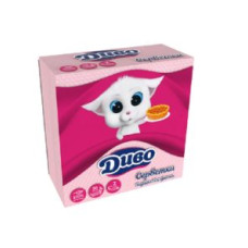 Galda salvetes DIVO 24x24 cm, rozā, 1 kārta ( Izcelsmes valsts Ukraina )