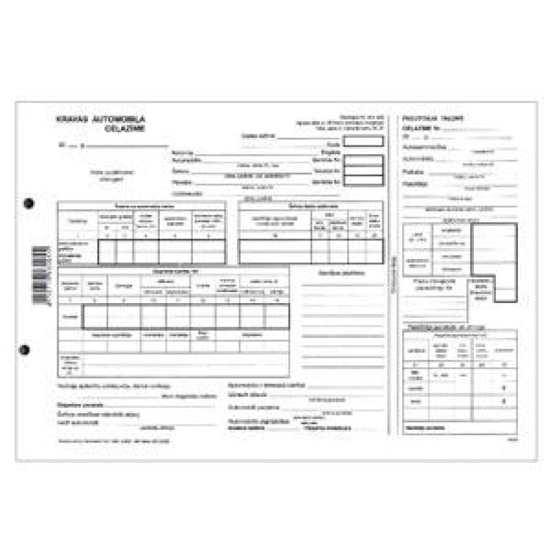 Kravas automobiļa ceļazīme A4D, 100 lapas ar
