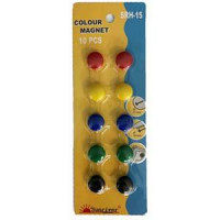 Magnēti 15 mm, 10gab. asorti CN