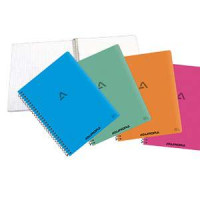 Klade A5/60 lapas rūtiņu PP vāks, ar spirāli,