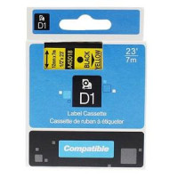 Marķ.lente DYMO D1,12mmx7m,melns/dzeltens,