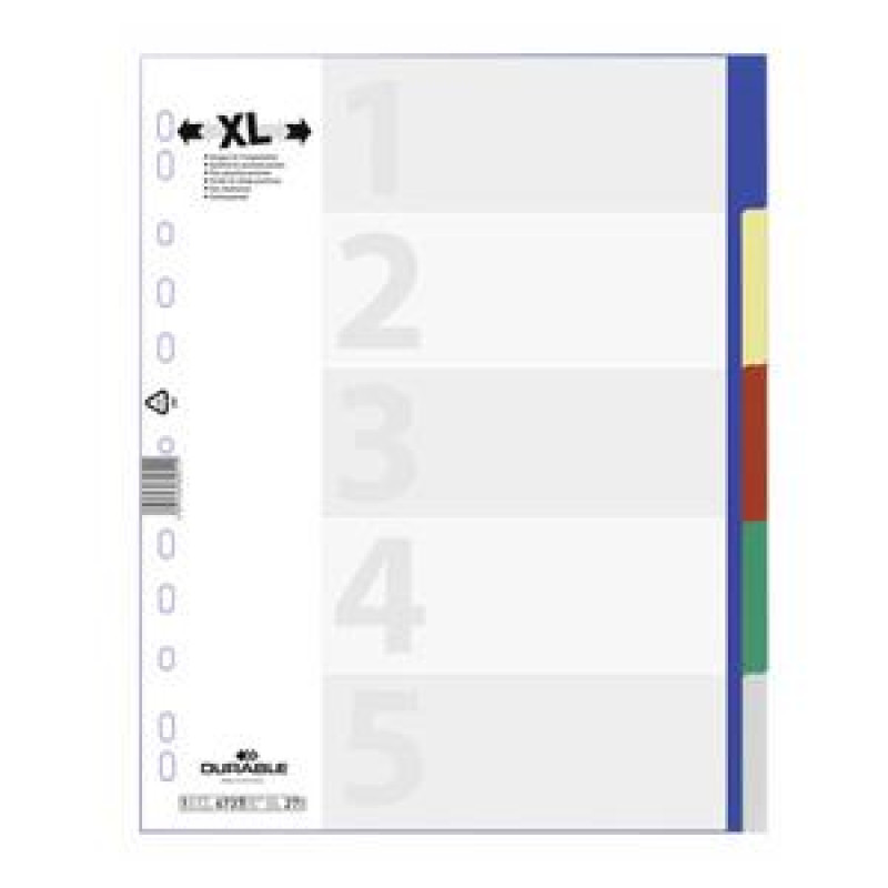 Sadalītājs A4/5 krāsas MAXI, DURABLE