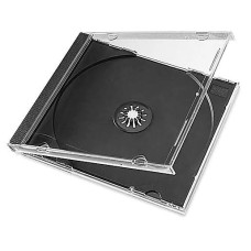 Kastīte CD/DVD "Jewel" vienam diskam, melna