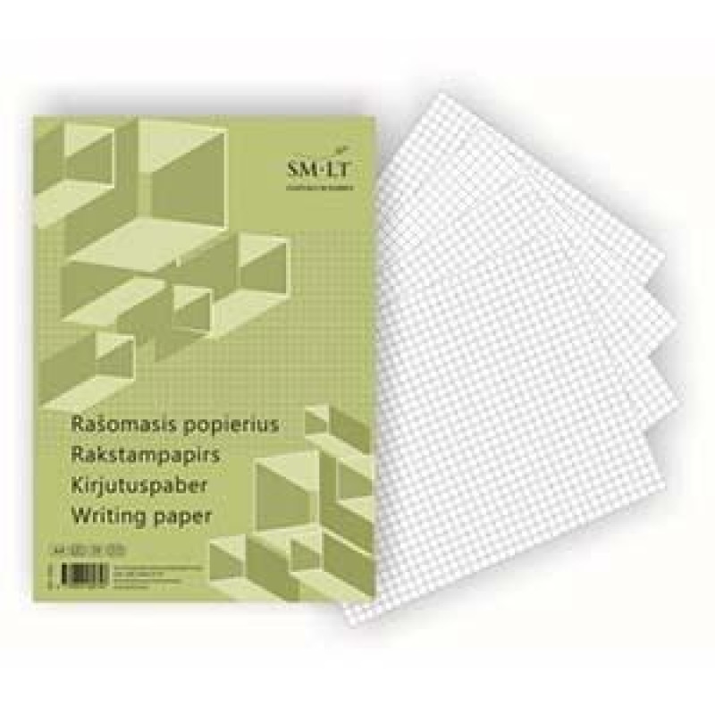 Rūtiņu papīrs A4, 100 loksnes SMLT