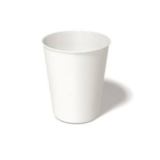 Papīra glāzes 240ml ( 8oz), "White", baltas, 50gab.  ( kastē: 20 iep.)