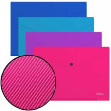 Mape ar pogu A4 Diagonal Vivid asorti krāsas