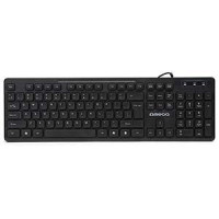 Tastatūra USB ENG melna OK07B Omega