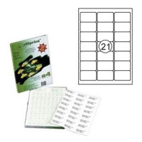 Uzlīmes Rillprint 63.5x38.1mm 100 loksnes A4