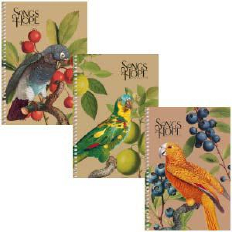 Klade A5, 96 lapas rūtiņu Songs hope ar spirāli