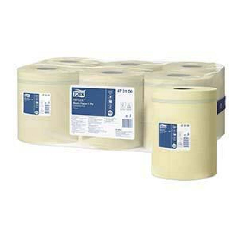 Dvieļi Tork Reflex Basic, 1 slāņa, 300m, dzeltenā krāsā