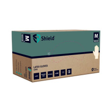 Lateksa cimdi bez pūdera GD05, natural (M), (100gab), (10 iep./kastē)