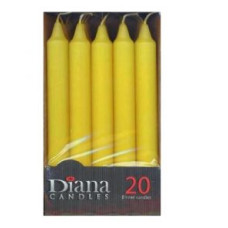 GALDA SVECE 17.5CM DIANA DZELTENA (20)