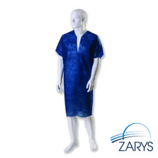 Pacienta krekls PP, tumši zils, universāls izmērs, nesterils, 10 gab./iep.