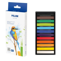 Pasteļkrītiņi SOFT PASTELS 12 krāsas, Milan